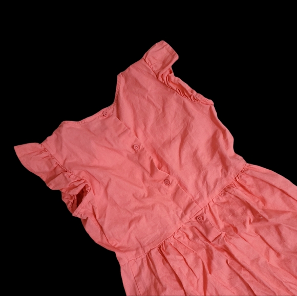 Carter's Kids Girls Coral Sleeveless Ruffle Dress - Picture 4 of 6